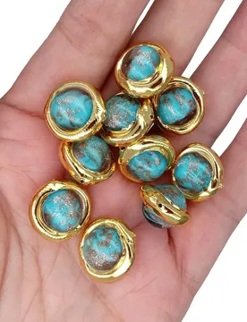 Wholesale 20 Pcs Light Blue Murano Glass Spacer Beads Female Accessory Findings - Aliexpress - FashionsVida