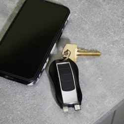 Schlüsselanhänger mit Powerbank 1200mAh 2-in-1