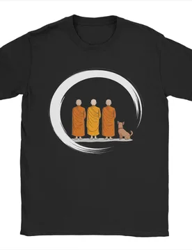 Men's T-Shirts Peace Walking Monks Minimalist Zen Art Fashion Pure Cotton Tees Short Sleeve T Shirts Crewneck Tops Party - Aliexpress - FashionsVida