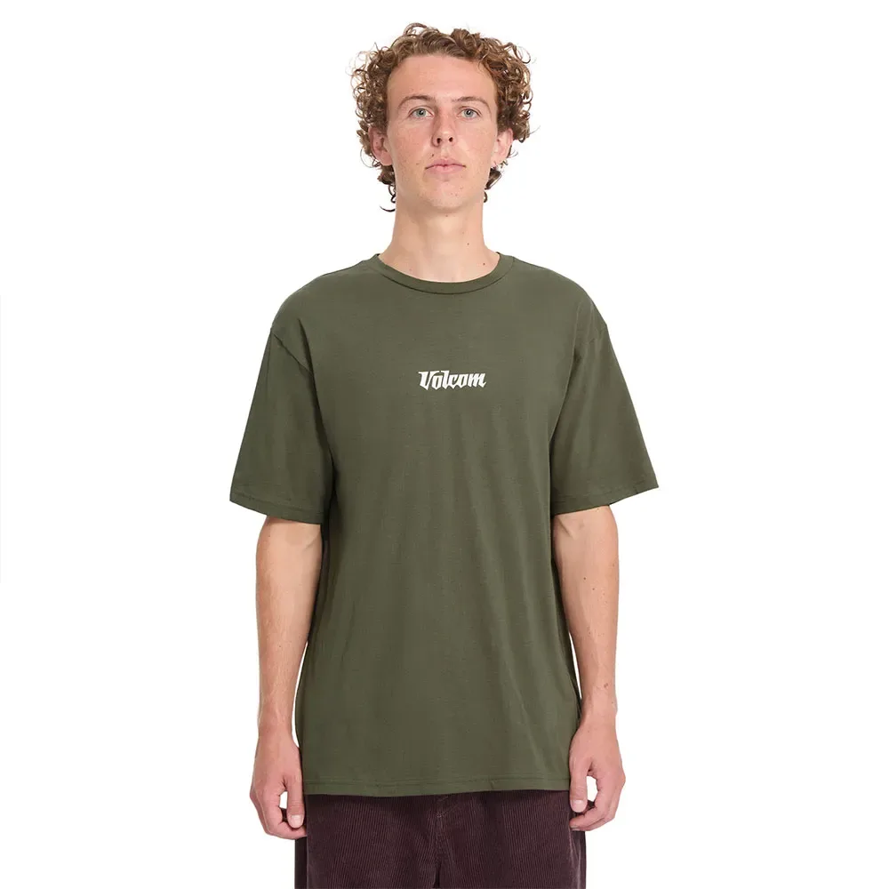 Maglietta A Maniche Corte Linear Basic Wintermoss S - Volcom - FashionsVida