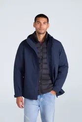 Rudy Mens Waterproof 3 in 1 Padded Jacket - Navy