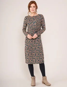 Nomads Twist Front Dress - Brick - Nomads - FashionsVida