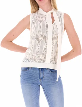 Top in maglia lavorata LIU JEANS PANNA L - Liu jo - FashionsVida