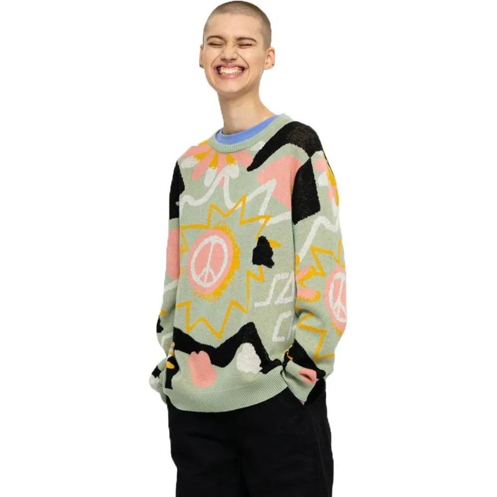 Pull Crew Breakers Scribble Knit Multicolor S - Santa Cruz - FashionsVida