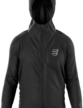 Veste de running - Thunderstorm Waterproof Jacket Black - Taille S - Noir - Compressport - FashionsVida