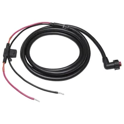 Threaded Power Charging Cable Black One Size unisex