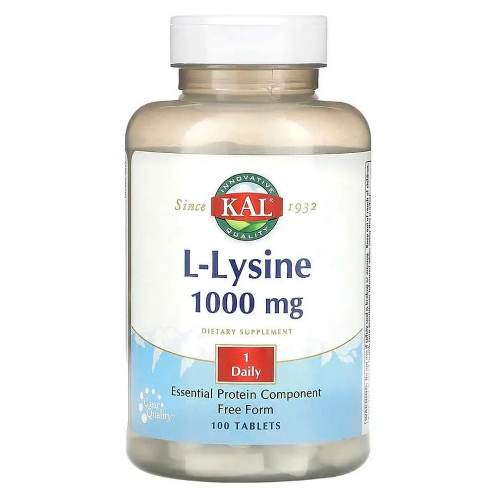 Compresse L-lysine 1000mg 100 Unità Multicolor - KAL - FashionsVida