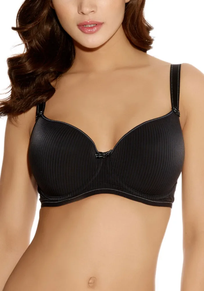 Womens Idol Moulded Balcony Bra - Black - Size 32d - Freya - FashionsVida