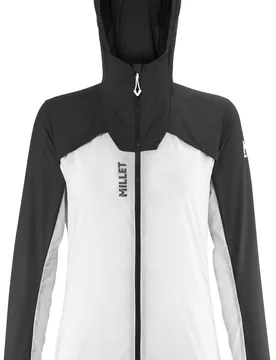 Veste de trail imper-respirante - Intense Windbreaker Jkt W Foggy Dew/Black - Taille M - Beige - Millet - FashionsVida