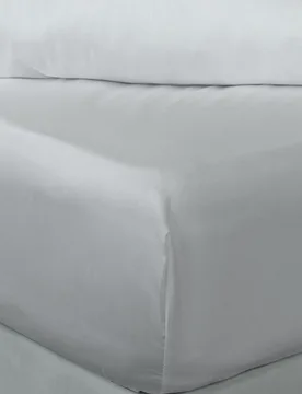 Thread Count Bamboo Fitted Sheet Platinum King - Grey - Size: King - Lazy Panda - FashionsVida