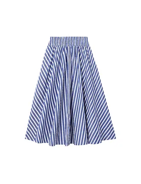 Jupe midi bleu marine 34 - Richroyal - FashionsVida