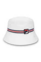 White Heritage Stripe Bucket Hat - ONE / White