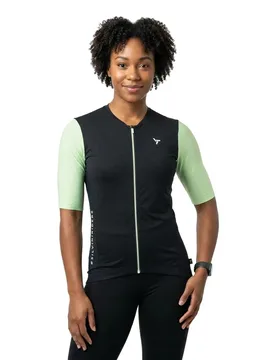 Maglia A Maniche Corte Wd2627 Auronza Black / Green - SILVINI - FashionsVida