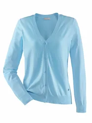 Strick-Caridgan Supersoft - Aqua - female - Size: 48