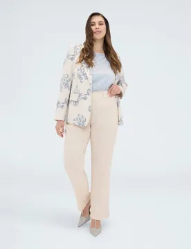 Pantalones de mujer new york elegante diseño de pliegue planchado - Fiorella Rubino - FashionsVida