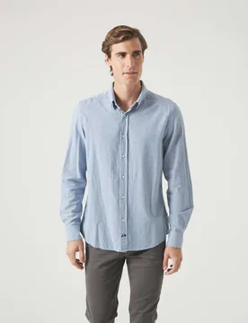 Camisa de hombre corte regular de rayas - Scotta 1985 - FashionsVida