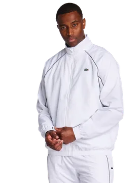 Taffeta Piping Herren Trainingsoberteile - Weiß - Größe XS - Poly Woven White XS - Lacoste - FashionsVida