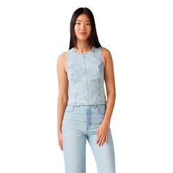 Blusa Senza Maniche Anga Denim Healing Waters Top M