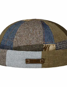 Patchwork Barista Docker Hat by - brown - Size: XL (60-61 cm) - Stetson - FashionsVida