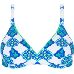 Top de bikini de mujer, sujetador capacidad triángulo con aros y tirantes multiposición