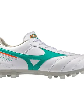 Chaussures De Football Morelia Ii Pro Ag White / Arcadia / Lava Orange EU 40 Homme - Mizuno - FashionsVida