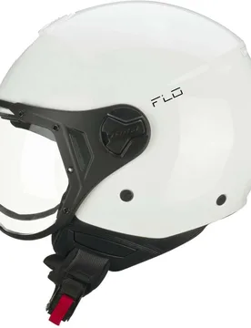 Casco Moto Jet 167A FLO MONO Bianco - Visiera Sagomata taglia M1 - Cgm - FashionsVida