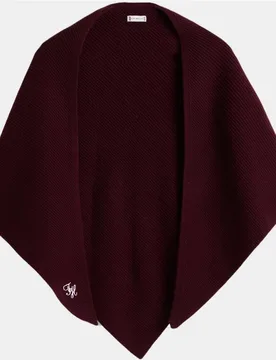 Pañuelo tipo bandana en color burdeos Tommy Script Cash Triangle de - Tommy Hilfiger - FashionsVida
