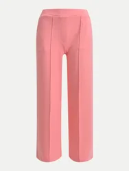 Wide-Leg Interlock Hose Rosa L