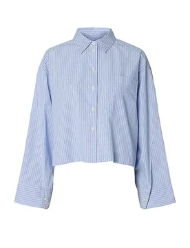 Blusa SLWDANNIE azul oscuro 38 - Selected Femme - FashionsVida