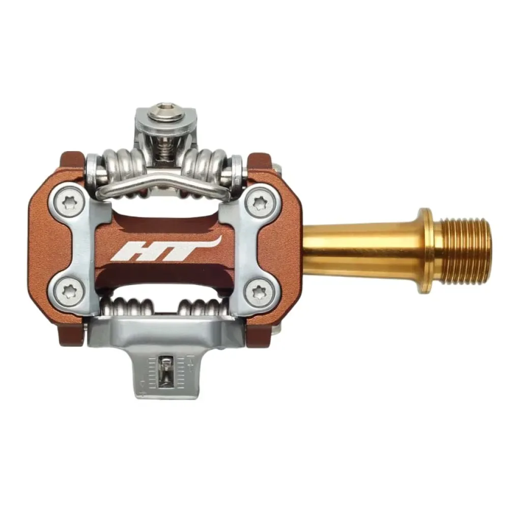 Pedali Auto M2 Titanium Root Beer - Ht Components - FashionsVida