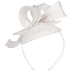 Laura Sinamay Fascinator by - white - Damen - Size: One Size