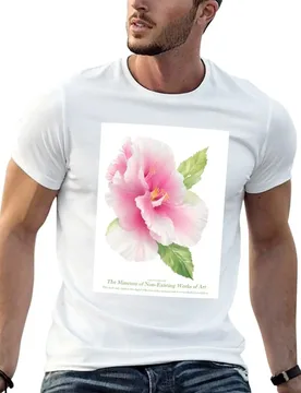 The pink hibiscus flower T-Shirt Plus Size Workout Short Sleeve Top - Aliexpress - FashionsVida