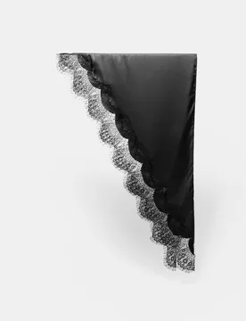 Pareo mit Spitze Schwarz OS - Stradivarius - FashionsVida