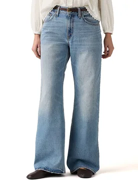 Jeans a gamba larga e fondo ampio azzurro 26/L29 - Levis - FashionsVida