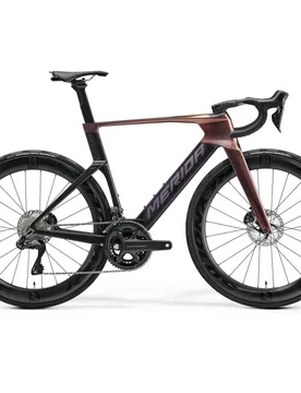 Bici da corsa REACTO 8000 Shimano ULTEGRA Di2 12v RAINBOW PURPLE/BLACK (MY27) - Merida - FashionsVida