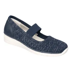 Bequem-Ballerina "Federleicht" blau 42 Damen