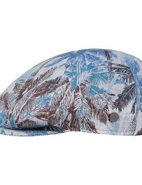 Toluca Palms Flat Cap by - blue - Size: S (54-55 cm) - Lierys - FashionsVida
