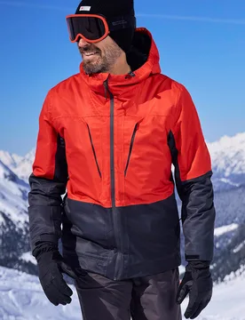 Interstellar II Mens Waterproof Ski Jacket - Orange - Mountain Warehouse - FashionsVida