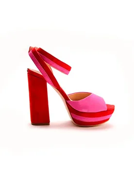 Sandali Con Tacco Flfan1 Red EU 35 - Guess - FashionsVida
