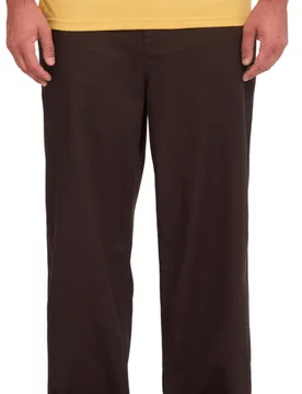 Chino à la coupe loose - Billow Pant Cacao en Coton - Taille 32 US - Marron - Volcom - FashionsVida