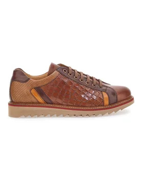 Scarpe Stringate Marroni In Vera Pelle Made in Italy PT325 43 - PITTARELLO PLUS - FashionsVida