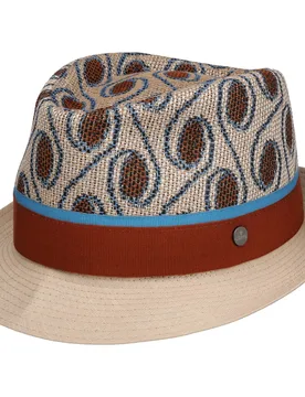 Benita Dots Trilby Hat by - beige-blue - Damen - Size: L (58-59 cm) - Lierys - FashionsVida