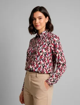 Camisa de mujer estampada - Zermatt - FashionsVida