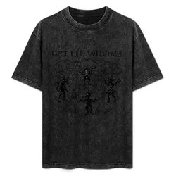 Get Lit, Witches! T-Shirt Basic Crew Neck Short Sleeve Top