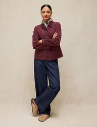 Carrie Cotton-Rich Corduroy Jacket Pink female