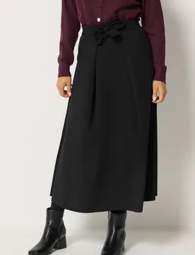 Women's Petite Tie Waist Midi Skirt in Black Size: 16 - Black - Size: 16 - M&Co - FashionsVida