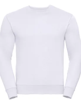 Mens Set-In Sweatshirt (White) - Size Large - Russell athletic - FashionsVida