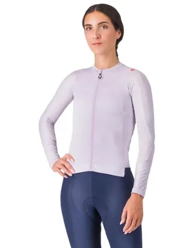 Maglia A Maniche Lunghe Espresso Purple - Castelli - FashionsVida