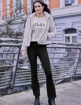 Street One Bootcut Hose female Schwarz - Street One Studio - FashionsVida
