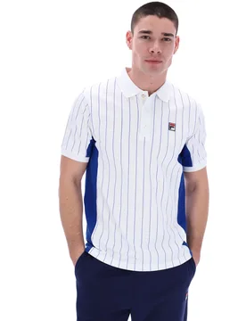 Evo Yarn Dye Pin Stripe Polo - XS - FILA - FashionsVida